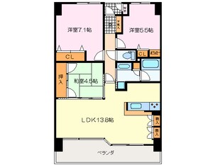 松阪駅 徒歩5分 9階の物件間取画像